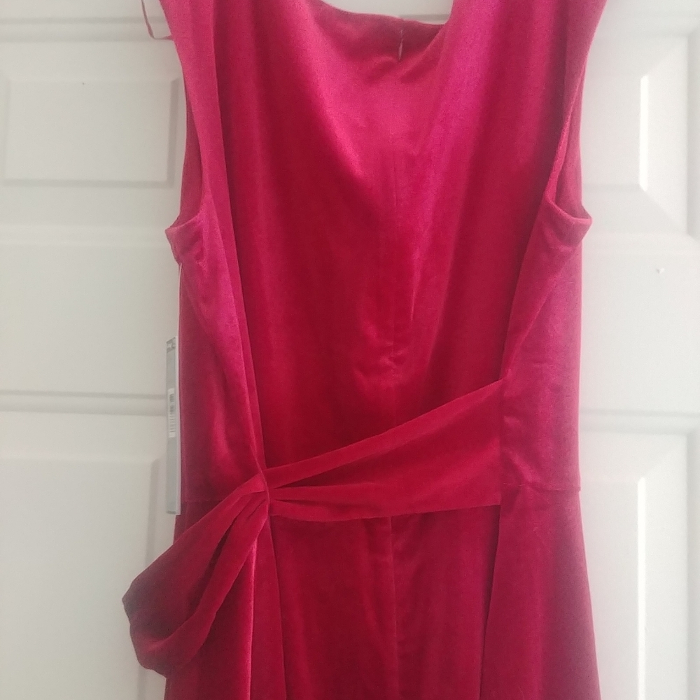 Red Velour dress new NWT.size 16